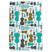 Violine oder Violonmuster Mittlere Geschenktüte (Rückseite)