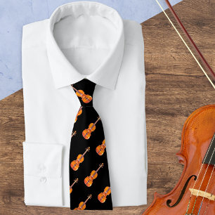 Violine Pattern Musikinstrumentenmusik Lover Krawatte