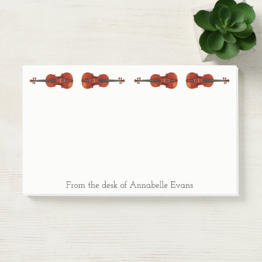 Violine personalisieren post-it klebezettel (Büro)