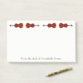 Violine personalisieren post-it klebezettel (Auf Schreibtisch)