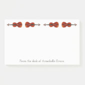 Violine personalisieren post-it klebezettel (Vorderseite)