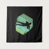 Violine Player Retro Wandteppich (Vorderseite (Horizontal))