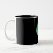 Violine Player Retro Zweifarbige Tasse (Links)