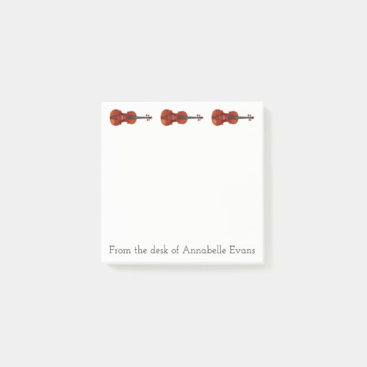 Violine Post-it Klebezettel (Vorderseite)