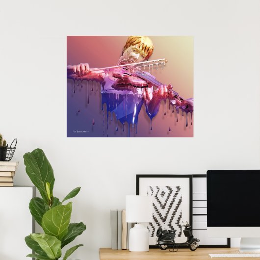 Violine Poster (Heimbüro)