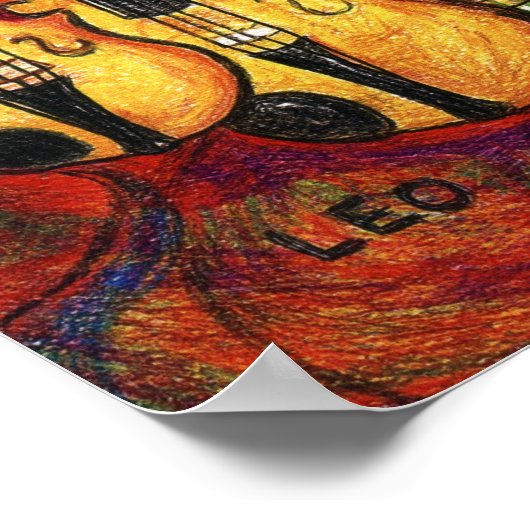 Violine Poster (Ecke)