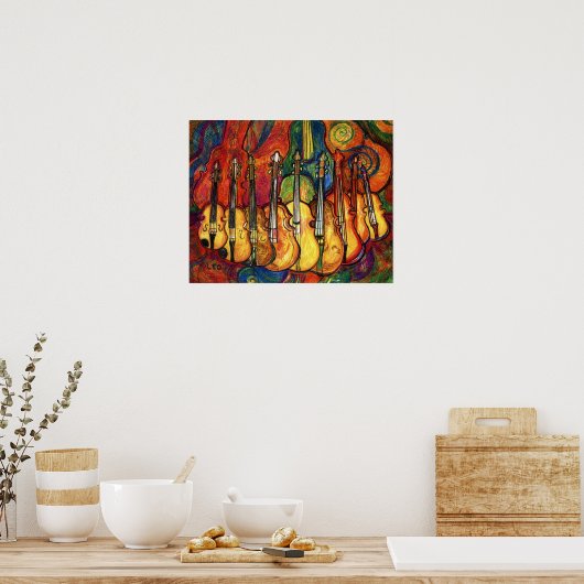 Violine Poster (Küche)