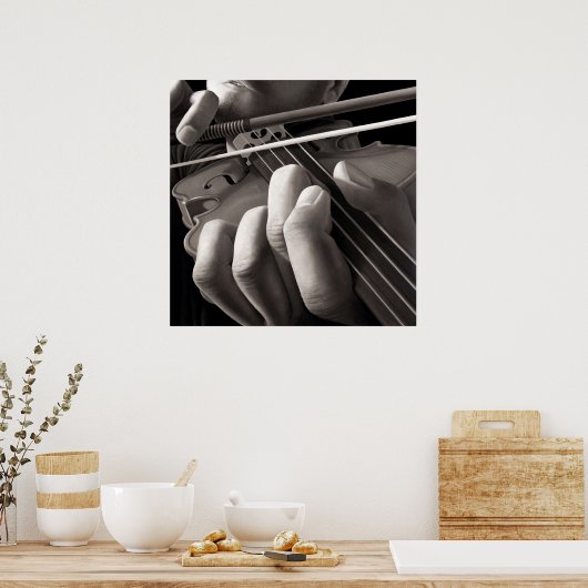 Violine Poster (Küche)