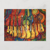 Violine Postkarte (Vorderseite)