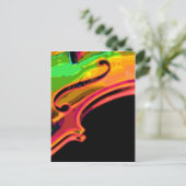 Violine Postkarte (Stehend Vorderseite)