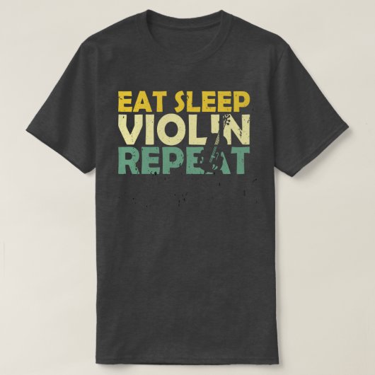 Violine Retro 2 T-Shirt (Design vorne)