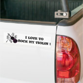 Violine, Rocking-Liebe_ Autoaufkleber (Auf Lkw)