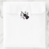 Violine, Rocking-Liebe_ Herz-Aufkleber (Tasche)