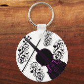 Violine, Rocking-Liebe_ Schlüsselanhänger (Vorderseite)