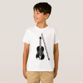 Violine - Schwarz T-Shirt (Vorne ganz)
