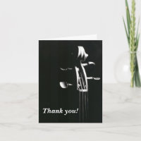 Violine Scroll Dankeschön Karte