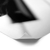 Violine Scroll über Klaviertasten Poster (Ecke)