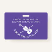 Violine Streichorchester personalisierter Name Abz Ausweis (Vorderseite)