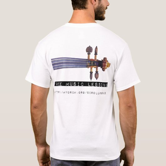 Violine T-Shirt (Rückseite)