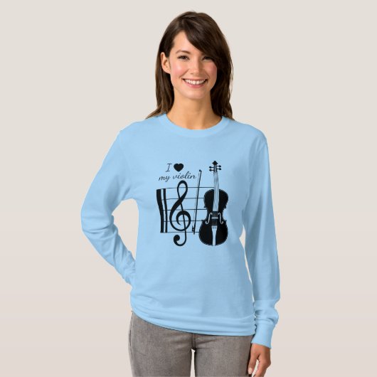 Violine T - Shirt (Vorne ganz)
