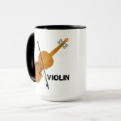 Violine Tasse (Vorderseite Links)