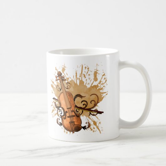 Violine-Tasse wirbeln Kaffeetasse (Rechts)