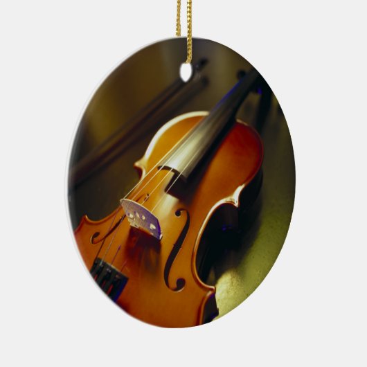 Violine u. Bogen-Nahaufnahme 2 Keramikornament (Rechts)