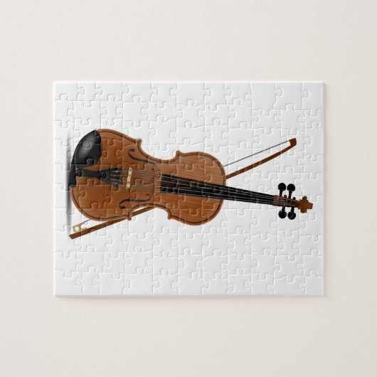 Violine und Bogen Puzzle (Horizontal)