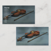 Violine und Bogen Visitenkarte (Vorne/Hinten)