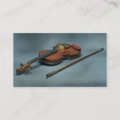 Violine und Bogen Visitenkarte (Rückseite)