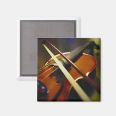 Violine und Bow Nah-up 1 Magnet (Vorderseite/Rückseite)
