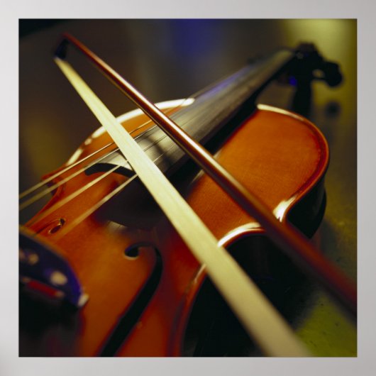 Violine und Bow Nah-up 1 Poster (Vorne)