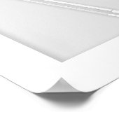 Violine und Bow Paper Cutout Illusion Weiß Poster (Ecke)