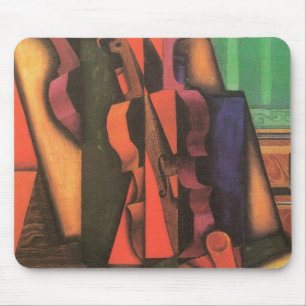 Violine und Gitarre von Juan Gris, Vintage-Cubismu Mousepad