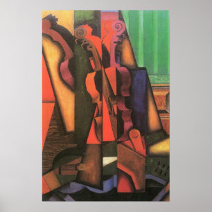 Violine und Gitarre von Juan Gris, Vintage-Kubismu Poster