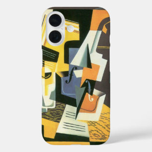 Violine und Glas von Juan Gris, Vintage Kubismus iPhone 16 Hülle