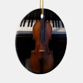 Violine und Keyboard Holiday Ornament (Rechts)