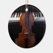 Violine und Keyboard Holiday Ornament (Links)