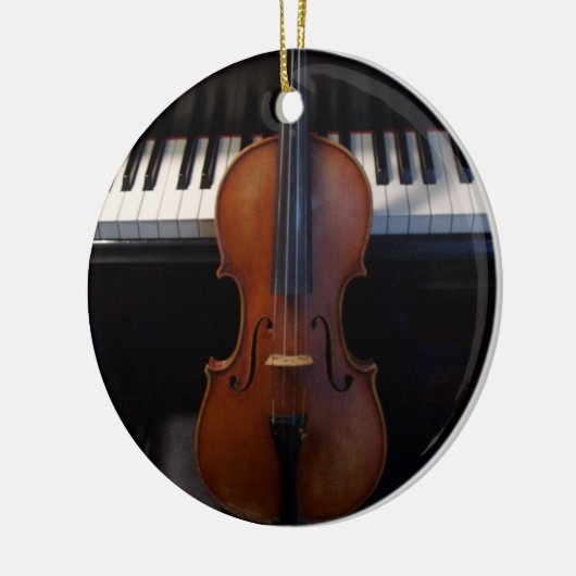 Violine und Keyboard Holiday Ornament (Links)