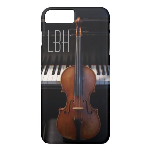 Violine und Klavier-Tastatur mit Case-Mate iPhone Hülle (Rückseite)