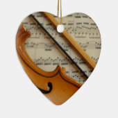 Violine und Noten Keramik Ornament (Rechts)