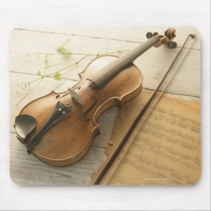 Violine und Noten Mousepad