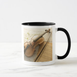 Violine und Noten Tasse
