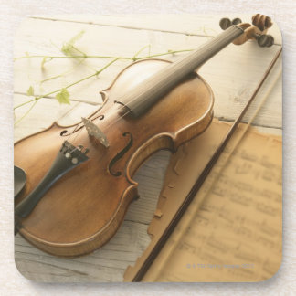 Violine und Noten Untersetzer