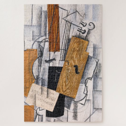 Violine und Notenblatt | Georges Braque | Puzzle (Vertikal)