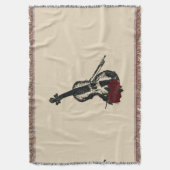 Violine und Rosen Decke (Vorderseite Vertikal)