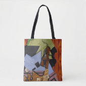 Violine und Spielkarten auf einer Tabelle Tasche (Vorderseite)
