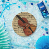 Violine und Vintage Musik Pappteller (Party)