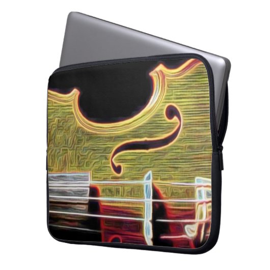 Violine, Viola, Cello? Laptopschutzhülle (Vorderseite Links)