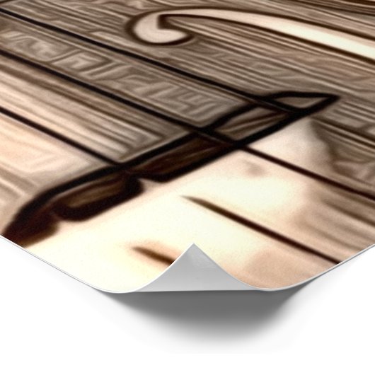 Violine, Viola, Cello? Poster (Ecke)